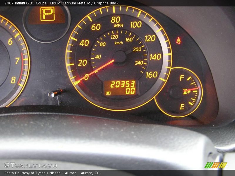 Liquid Platinum Metallic / Graphite Black 2007 Infiniti G 35 Coupe