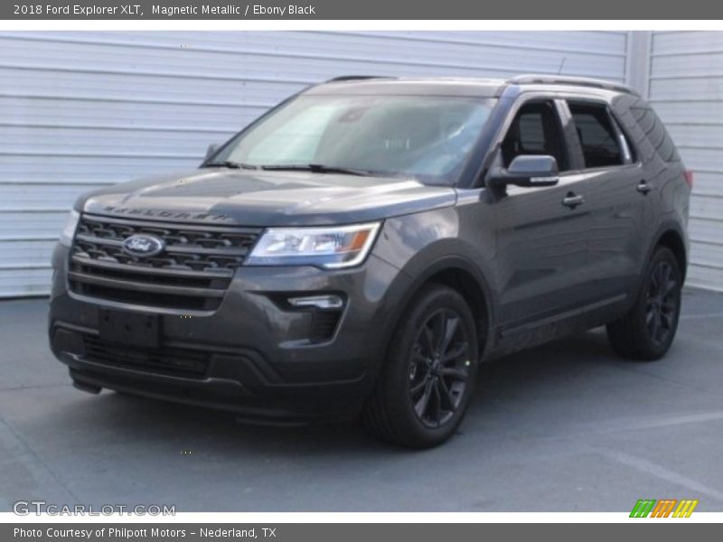 Magnetic Metallic / Ebony Black 2018 Ford Explorer XLT
