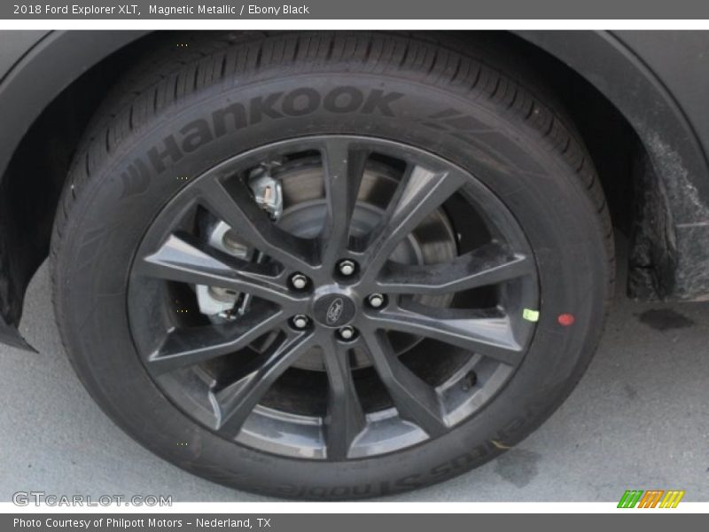 Magnetic Metallic / Ebony Black 2018 Ford Explorer XLT