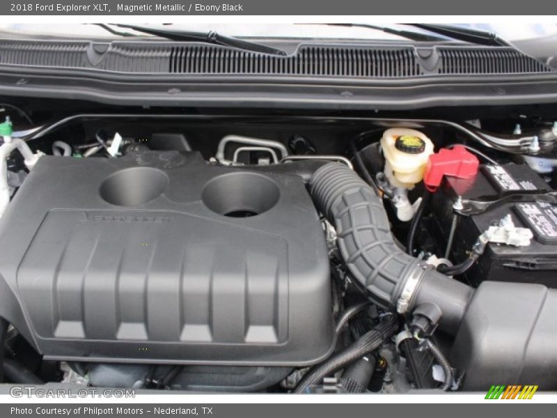 Magnetic Metallic / Ebony Black 2018 Ford Explorer XLT