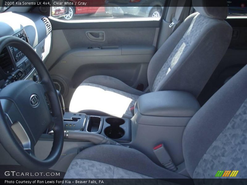 Clear White / Gray 2008 Kia Sorento LX 4x4