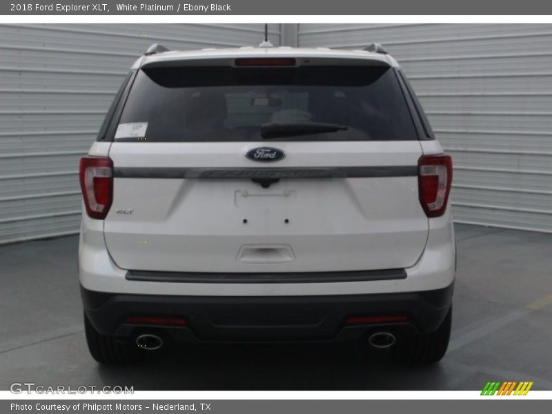 White Platinum / Ebony Black 2018 Ford Explorer XLT