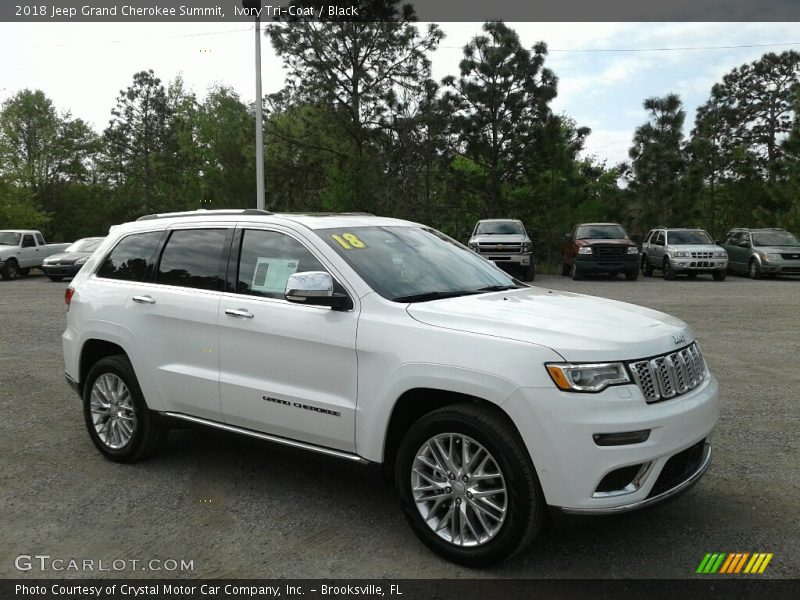 Front 3/4 View of 2018 Grand Cherokee Summit