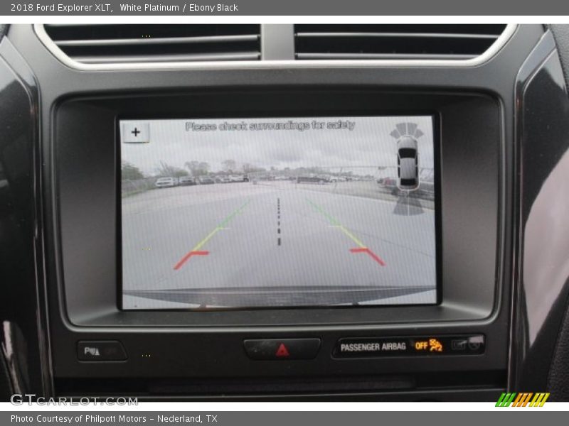 White Platinum / Ebony Black 2018 Ford Explorer XLT