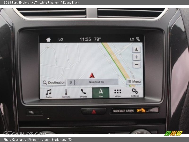 White Platinum / Ebony Black 2018 Ford Explorer XLT