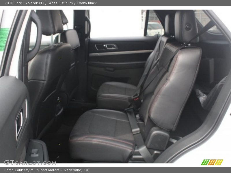 White Platinum / Ebony Black 2018 Ford Explorer XLT
