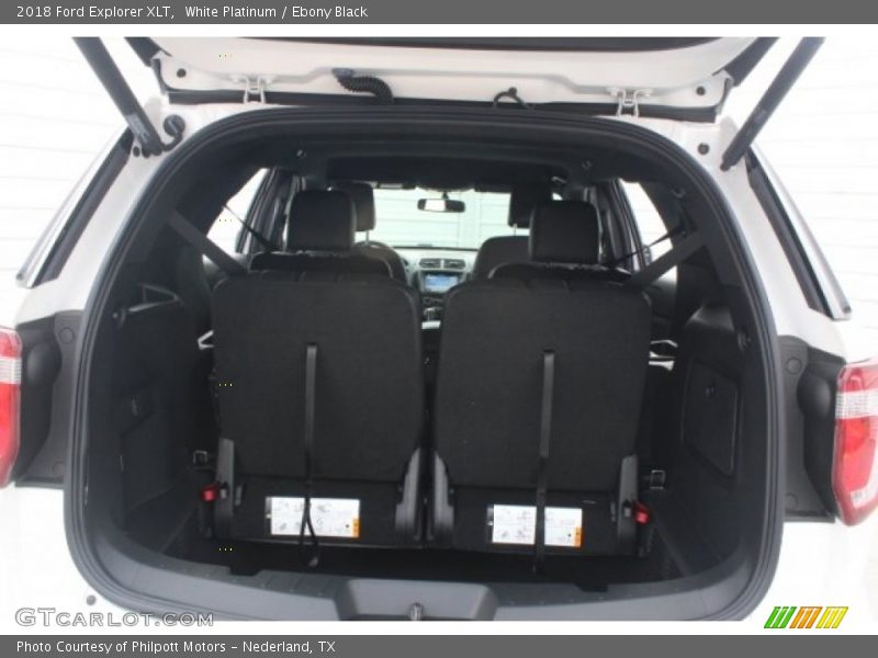 White Platinum / Ebony Black 2018 Ford Explorer XLT
