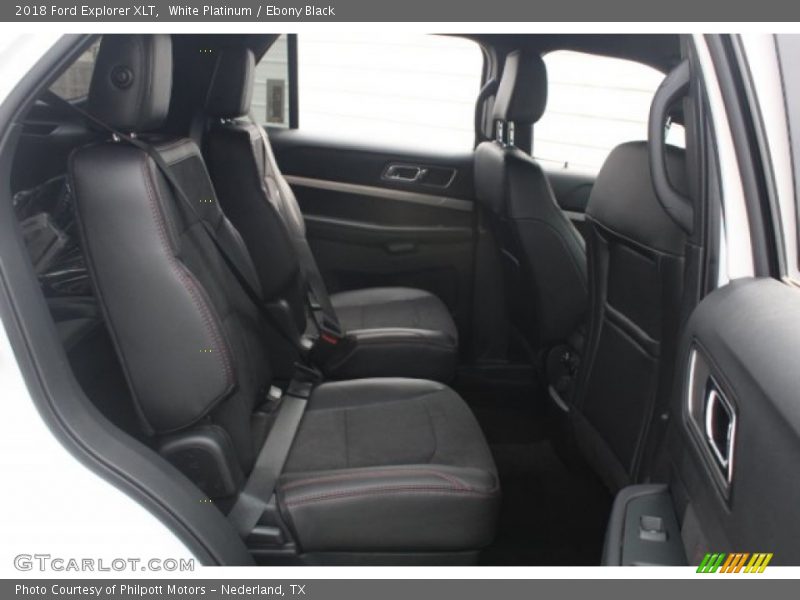 White Platinum / Ebony Black 2018 Ford Explorer XLT