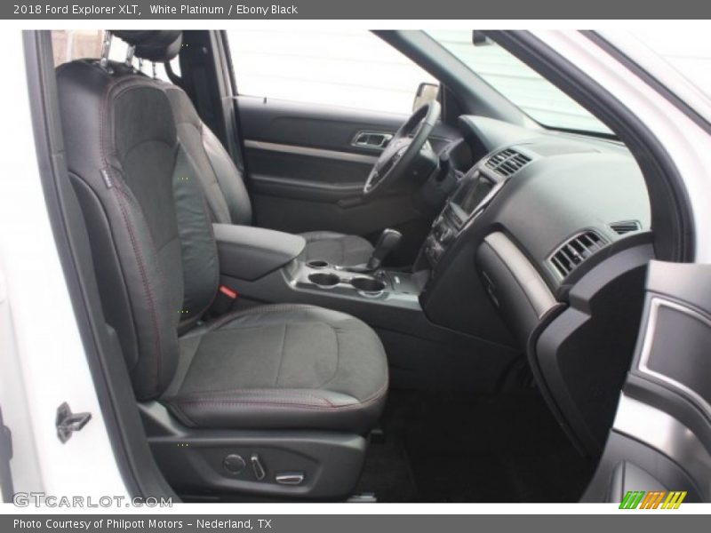 White Platinum / Ebony Black 2018 Ford Explorer XLT