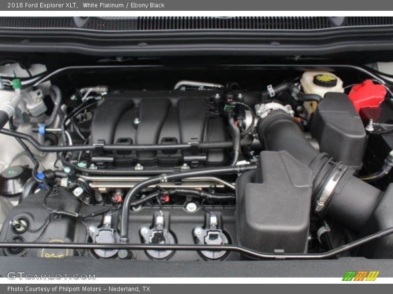 White Platinum / Ebony Black 2018 Ford Explorer XLT