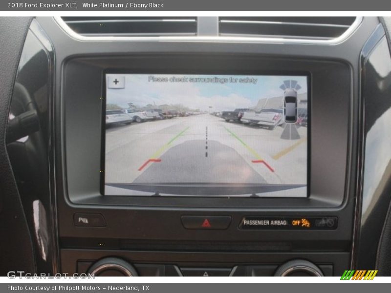 White Platinum / Ebony Black 2018 Ford Explorer XLT