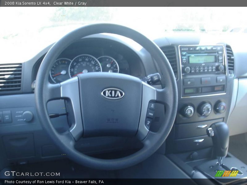 Clear White / Gray 2008 Kia Sorento LX 4x4