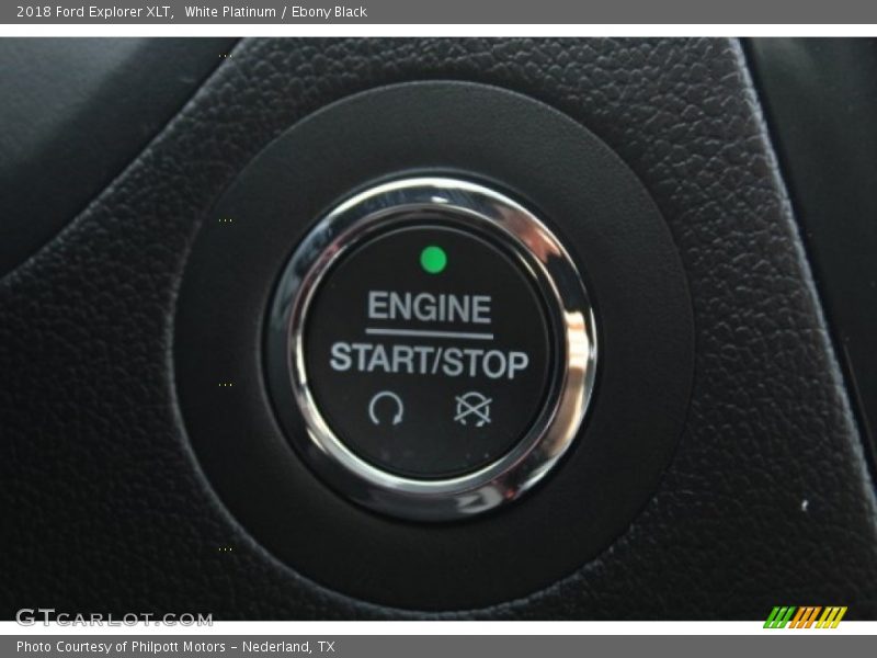 White Platinum / Ebony Black 2018 Ford Explorer XLT