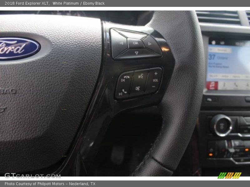 White Platinum / Ebony Black 2018 Ford Explorer XLT