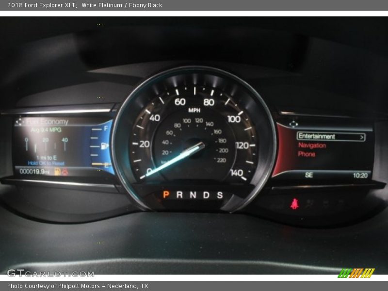 White Platinum / Ebony Black 2018 Ford Explorer XLT