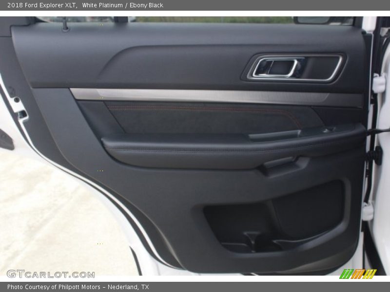 White Platinum / Ebony Black 2018 Ford Explorer XLT