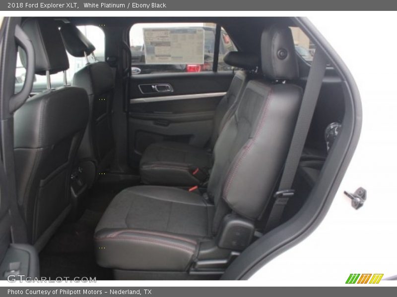 White Platinum / Ebony Black 2018 Ford Explorer XLT
