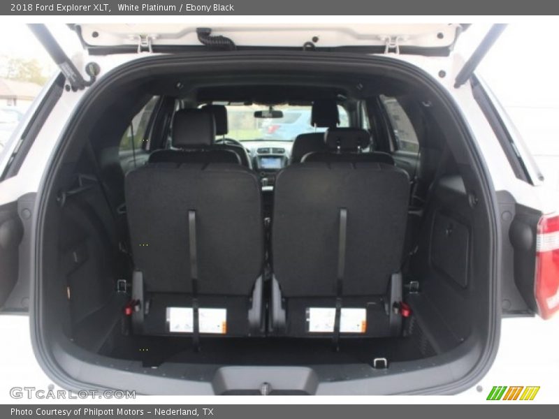White Platinum / Ebony Black 2018 Ford Explorer XLT