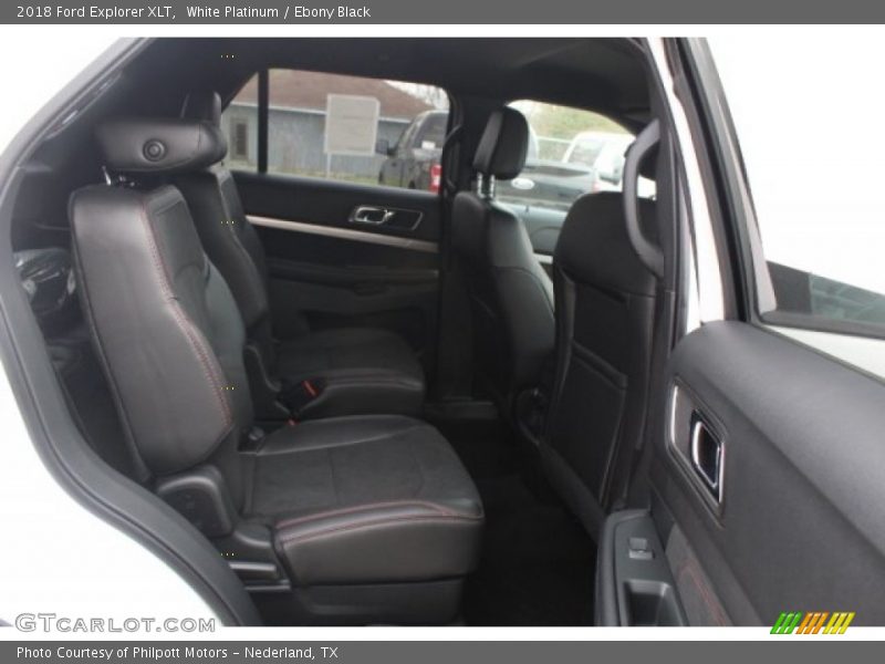 White Platinum / Ebony Black 2018 Ford Explorer XLT