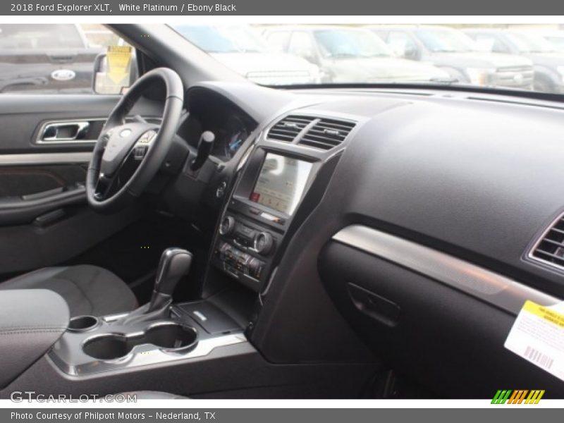 White Platinum / Ebony Black 2018 Ford Explorer XLT