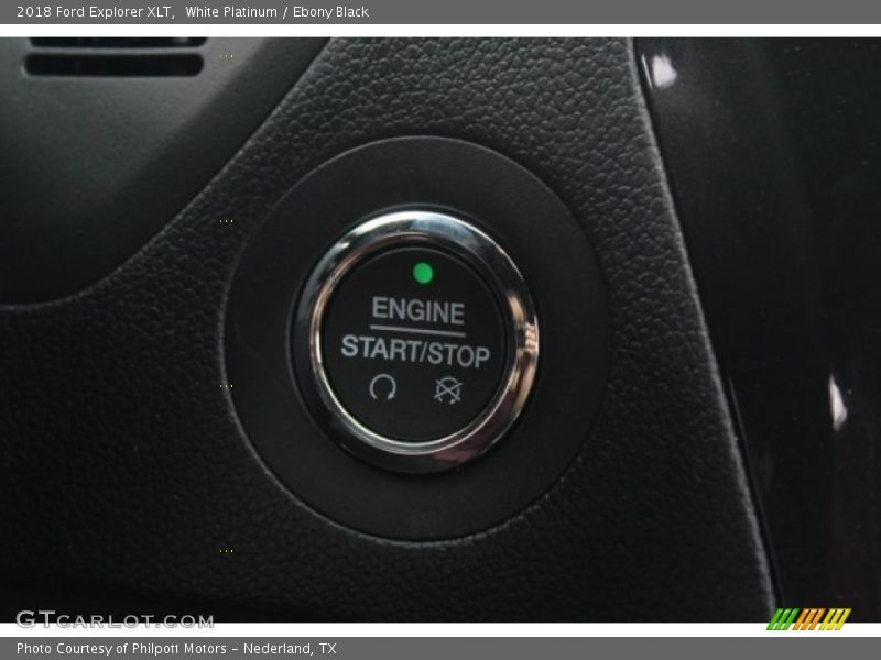 White Platinum / Ebony Black 2018 Ford Explorer XLT
