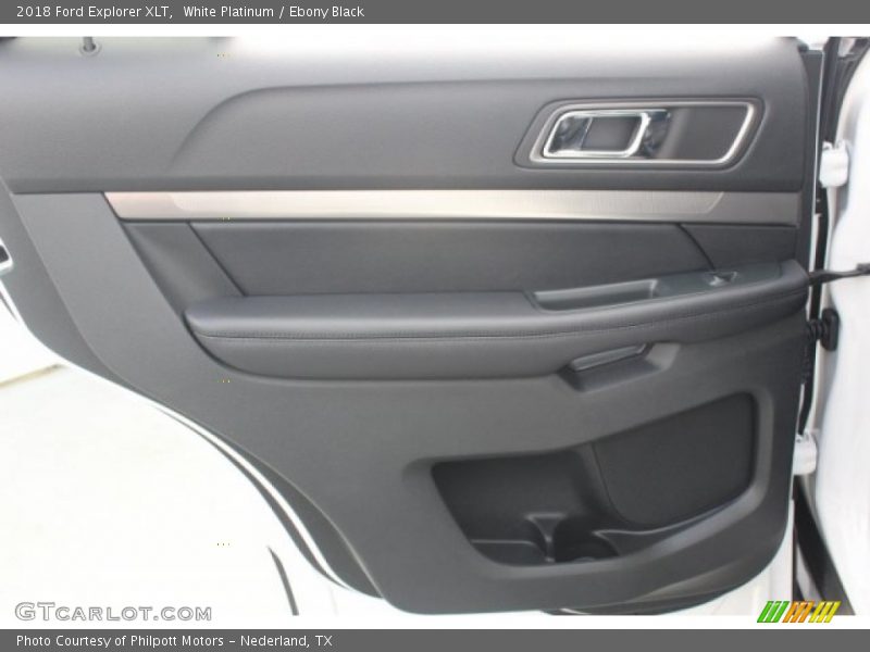 White Platinum / Ebony Black 2018 Ford Explorer XLT