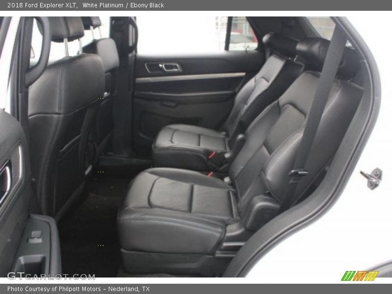 White Platinum / Ebony Black 2018 Ford Explorer XLT
