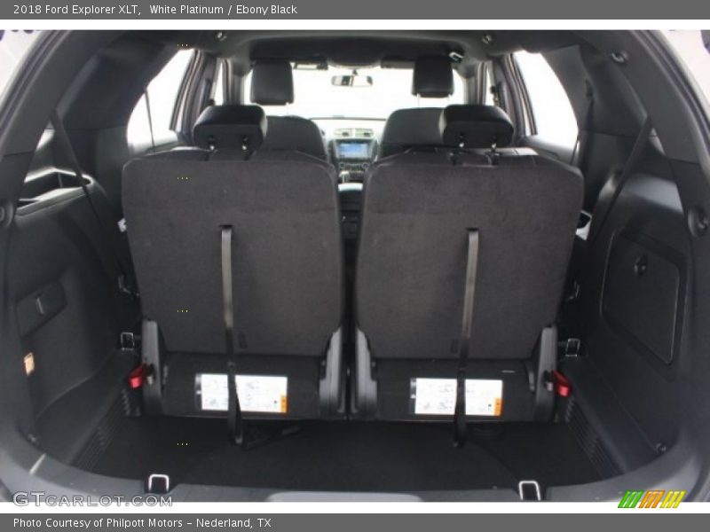 White Platinum / Ebony Black 2018 Ford Explorer XLT
