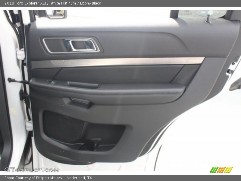 White Platinum / Ebony Black 2018 Ford Explorer XLT