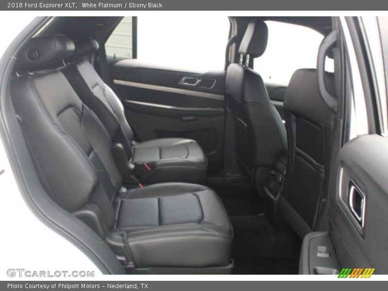 White Platinum / Ebony Black 2018 Ford Explorer XLT