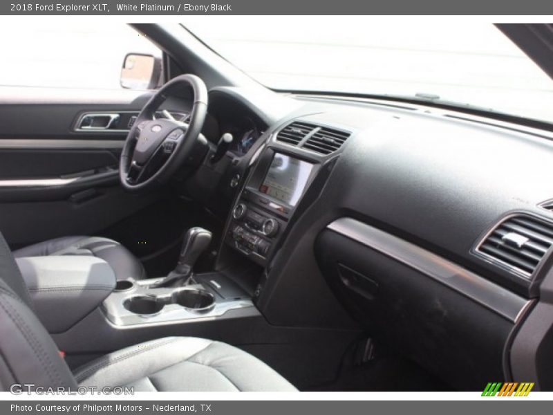 White Platinum / Ebony Black 2018 Ford Explorer XLT