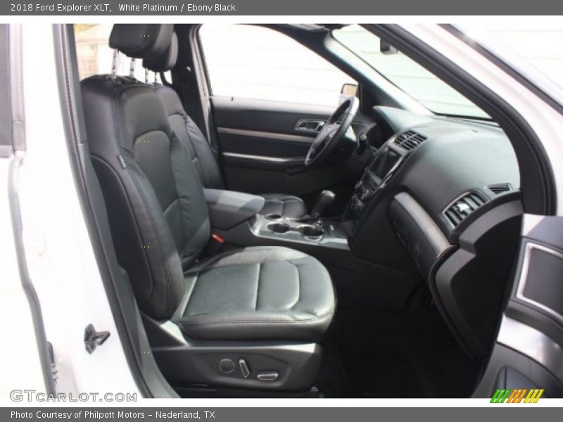 White Platinum / Ebony Black 2018 Ford Explorer XLT