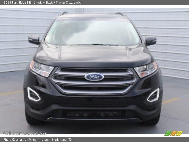 Shadow Black / Mayan Gray/Umber 2018 Ford Edge SEL