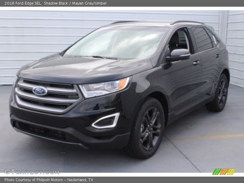 Shadow Black / Mayan Gray/Umber 2018 Ford Edge SEL