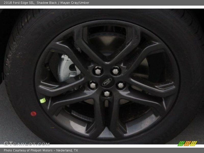 Shadow Black / Mayan Gray/Umber 2018 Ford Edge SEL