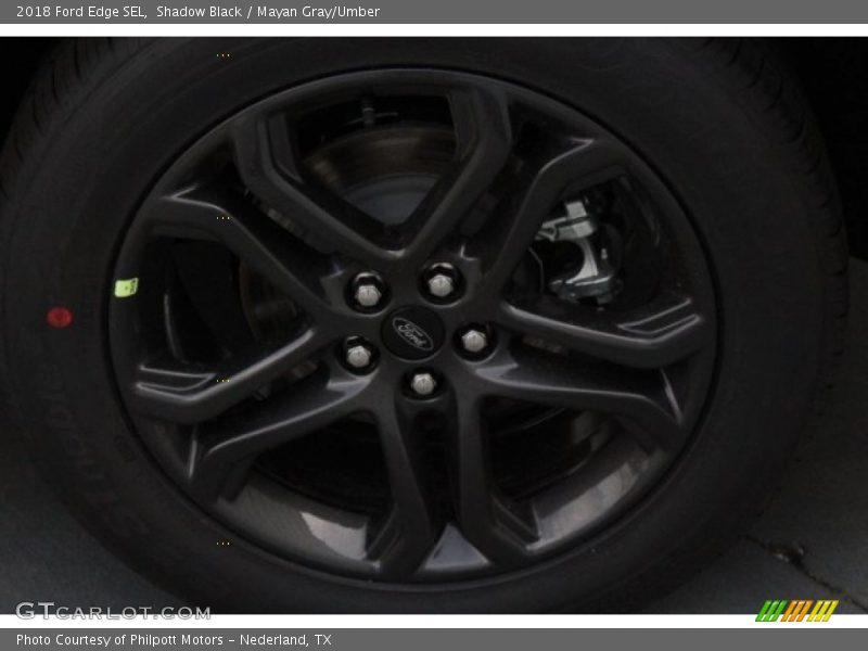 Shadow Black / Mayan Gray/Umber 2018 Ford Edge SEL
