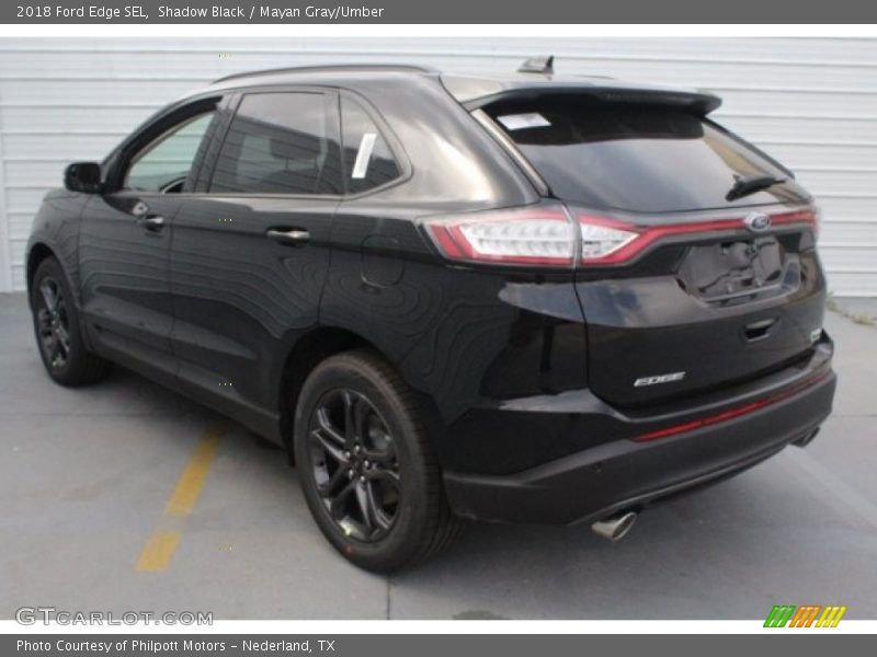 Shadow Black / Mayan Gray/Umber 2018 Ford Edge SEL