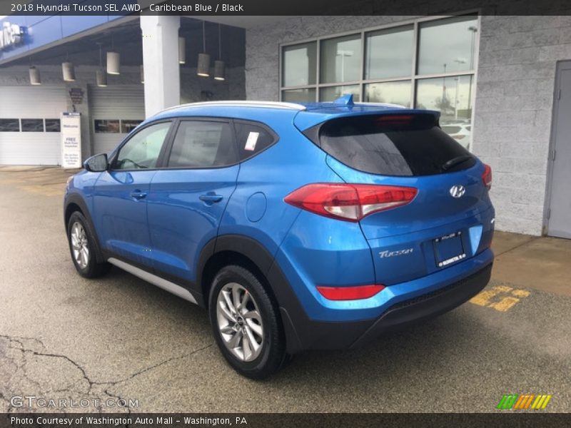 Caribbean Blue / Black 2018 Hyundai Tucson SEL AWD