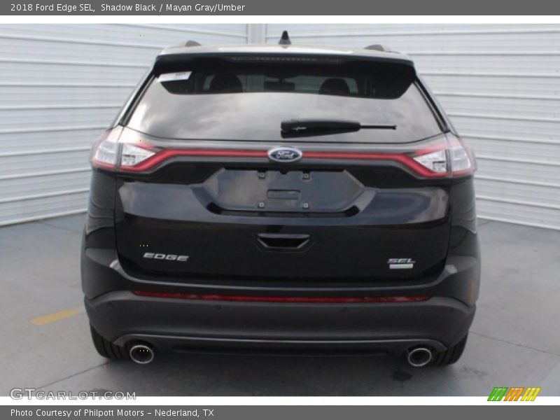 Shadow Black / Mayan Gray/Umber 2018 Ford Edge SEL