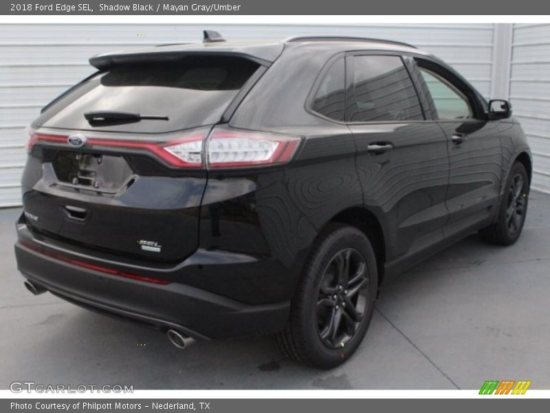 Shadow Black / Mayan Gray/Umber 2018 Ford Edge SEL