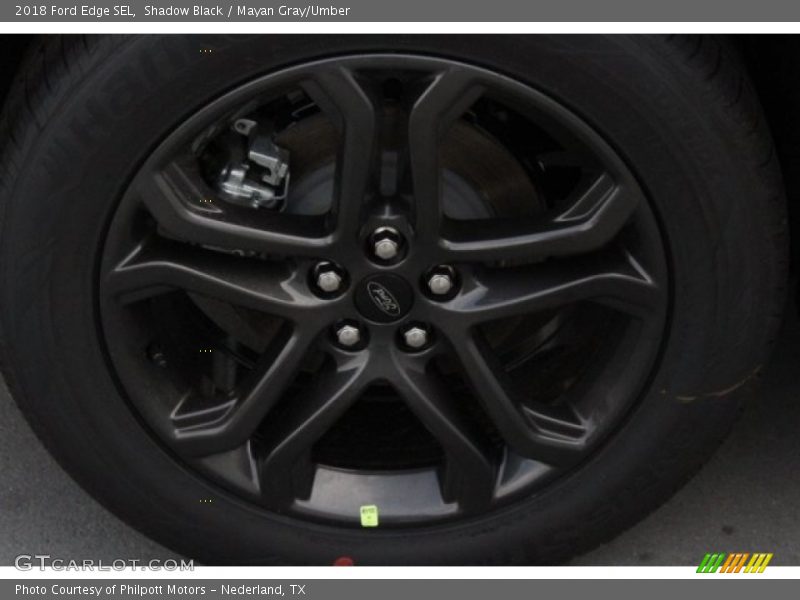 Shadow Black / Mayan Gray/Umber 2018 Ford Edge SEL