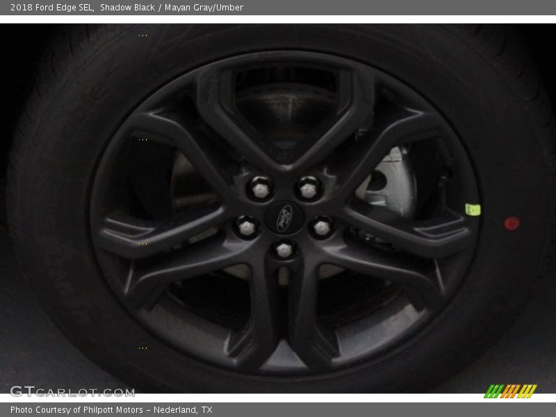 Shadow Black / Mayan Gray/Umber 2018 Ford Edge SEL