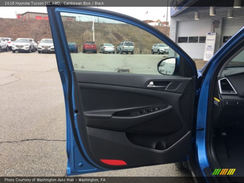 Caribbean Blue / Black 2018 Hyundai Tucson SEL AWD