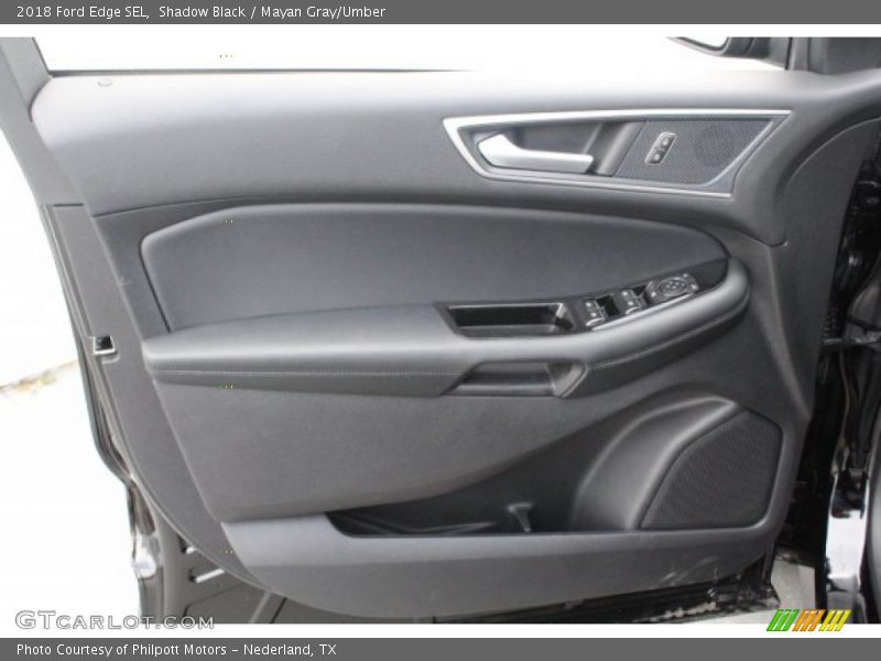 Shadow Black / Mayan Gray/Umber 2018 Ford Edge SEL