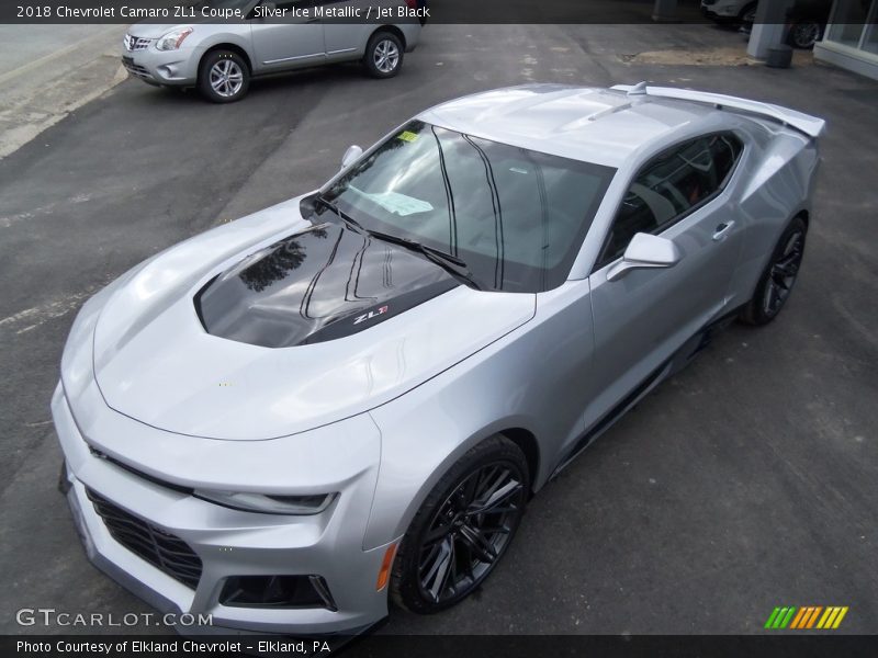 Silver Ice Metallic / Jet Black 2018 Chevrolet Camaro ZL1 Coupe