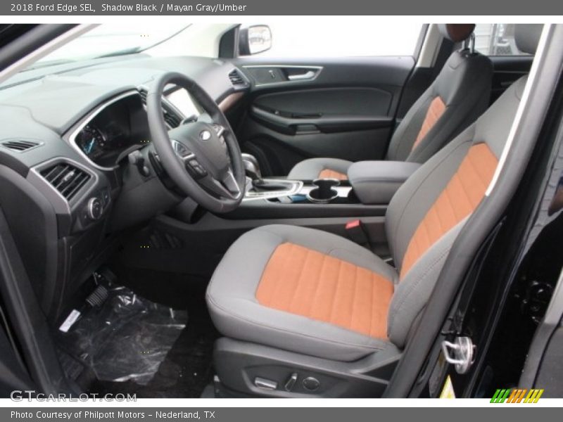 Shadow Black / Mayan Gray/Umber 2018 Ford Edge SEL