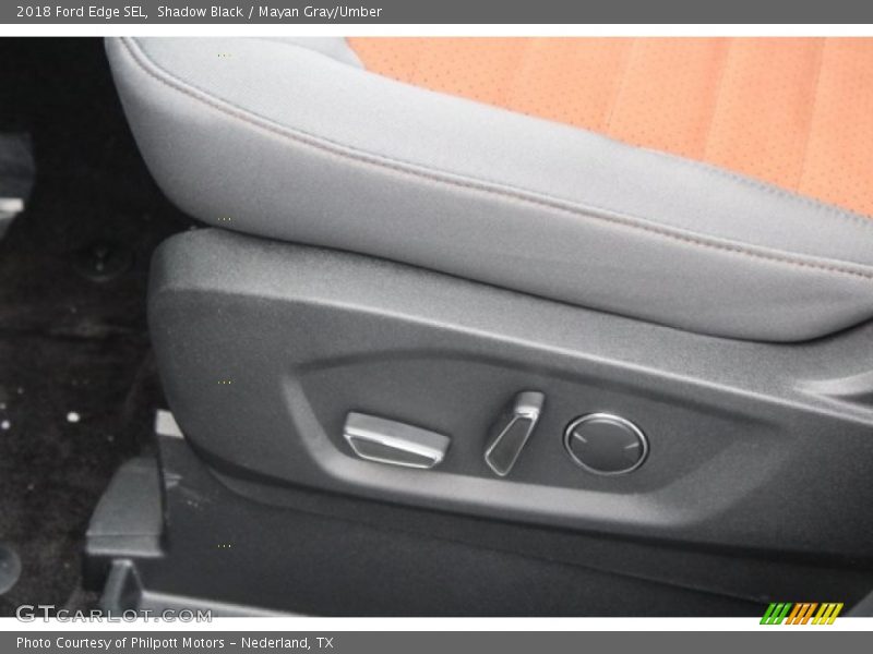 Shadow Black / Mayan Gray/Umber 2018 Ford Edge SEL