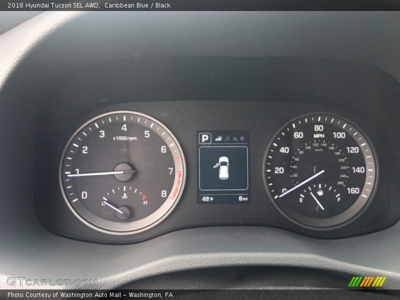 Caribbean Blue / Black 2018 Hyundai Tucson SEL AWD