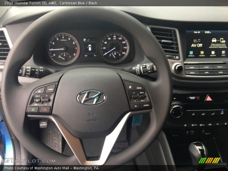 Caribbean Blue / Black 2018 Hyundai Tucson SEL AWD