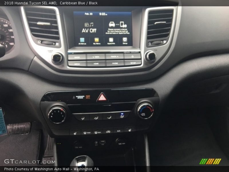 Caribbean Blue / Black 2018 Hyundai Tucson SEL AWD